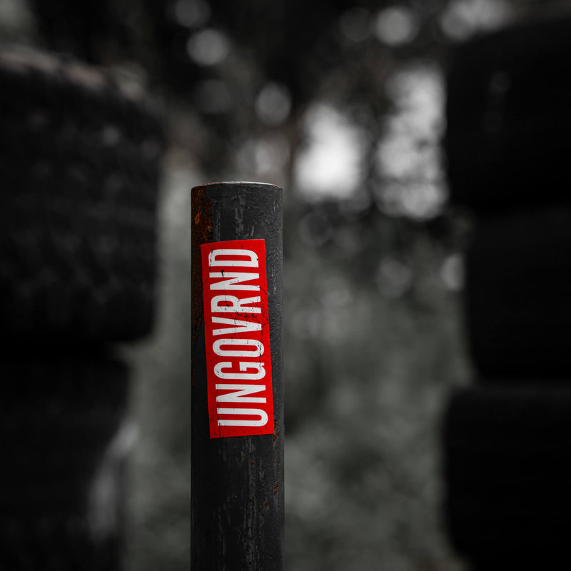 Load image into Gallery viewer, Ungovrnd Distressed Red Decal
