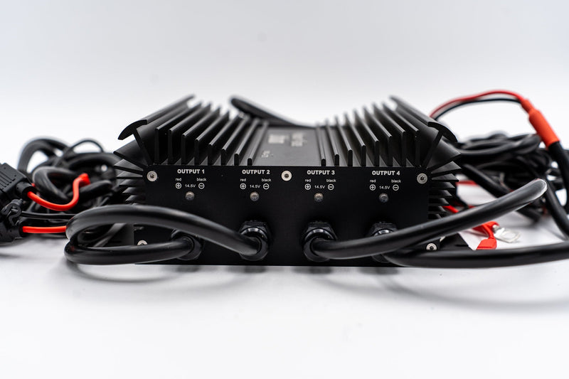 Load image into Gallery viewer, 4 Bank Lithium/AGM/Lead Marine Waterproof Battery Charger
