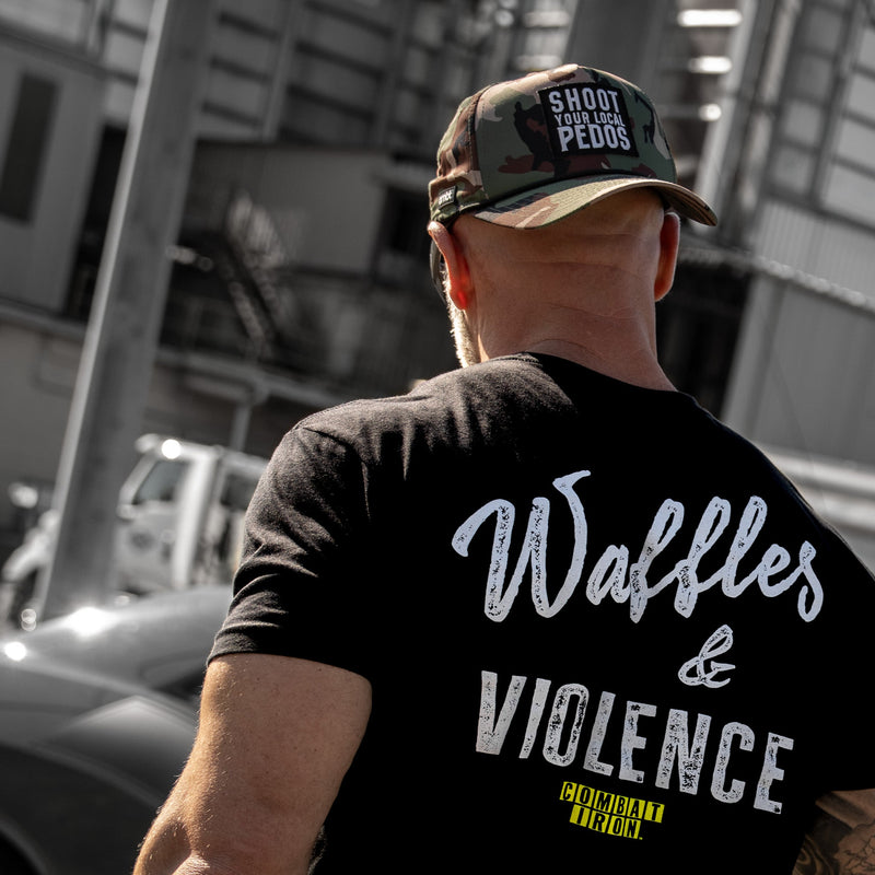Load image into Gallery viewer, Shoot Your Local Pedos Patch Weekender Waterproof Snapback
