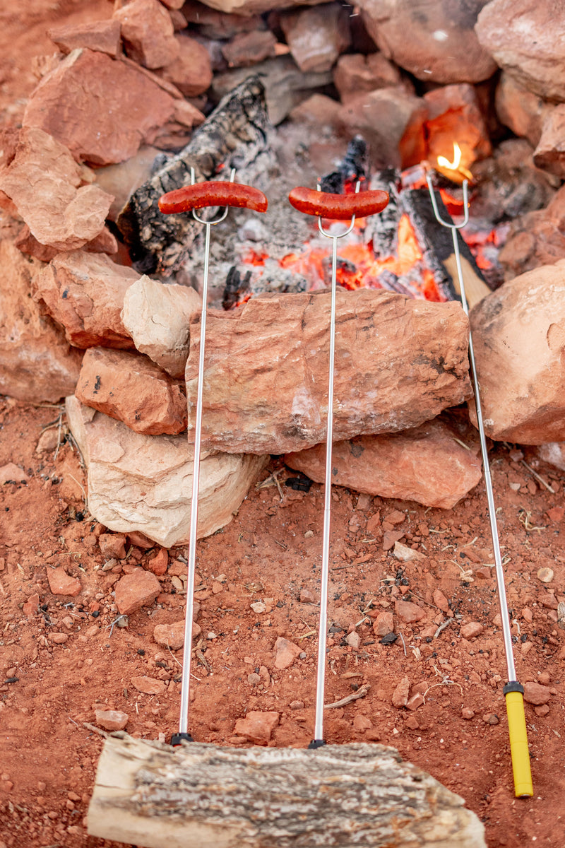Load image into Gallery viewer, Telescoping Campfire Weenie Roasters - 4 Pack
