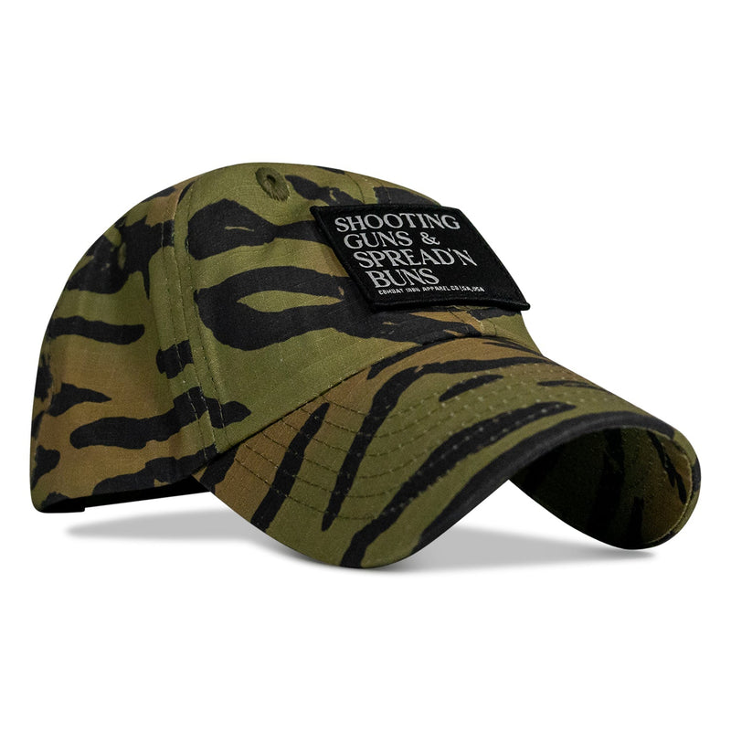 Load image into Gallery viewer, Shooting Guns &amp; Spread'n Buns Patch Ripstop Tactical Hat
