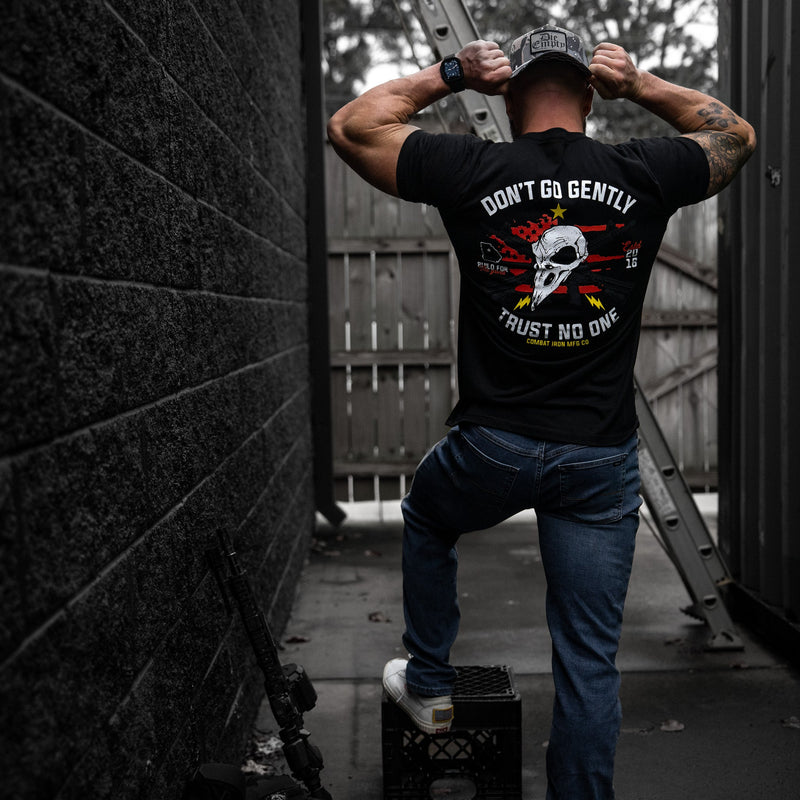 Load image into Gallery viewer, Don't Go Gently. Trust No One Men's T-Shirt
