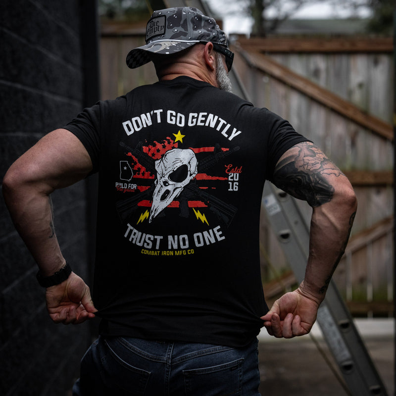 Load image into Gallery viewer, Don't Go Gently. Trust No One Men's T-Shirt
