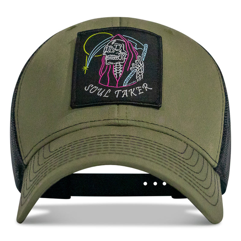 Load image into Gallery viewer, Soul Taker Reaper Patch Snapback Hat
