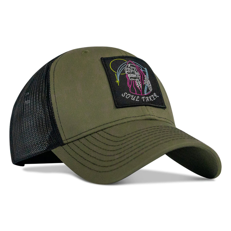 Load image into Gallery viewer, Soul Taker Reaper Patch Snapback Hat
