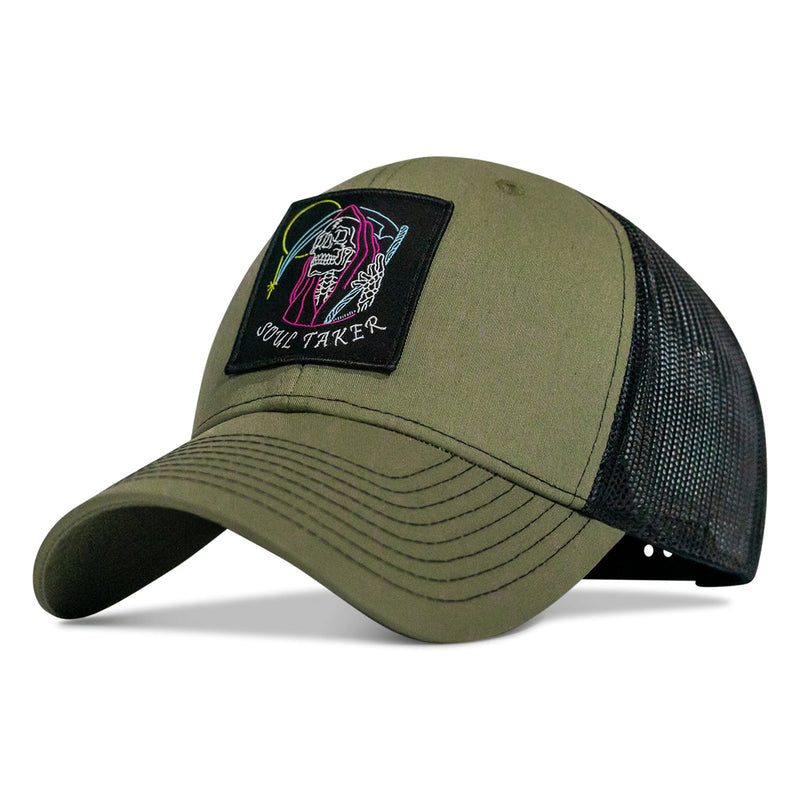 Load image into Gallery viewer, Soul Taker Reaper Patch Snapback Hat
