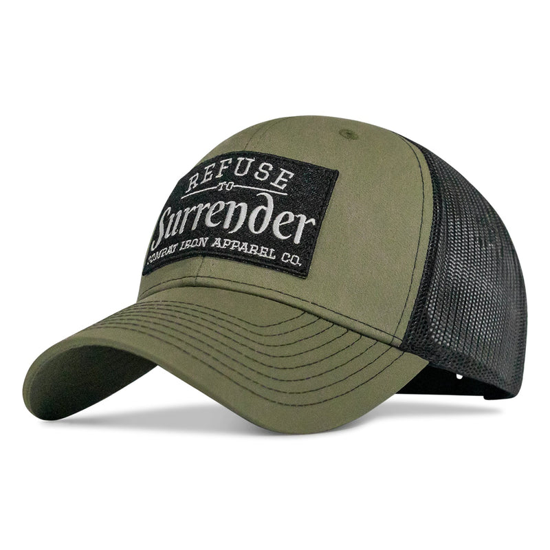 Load image into Gallery viewer, Refuse To Surrender B/W Patch Snapback Hat
