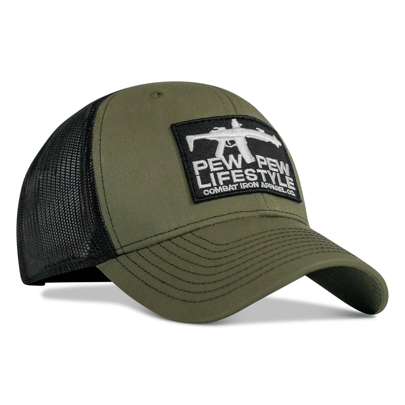 Load image into Gallery viewer, Pew Pew Lifestyle Patch Mid-Profile Snapback Hat
