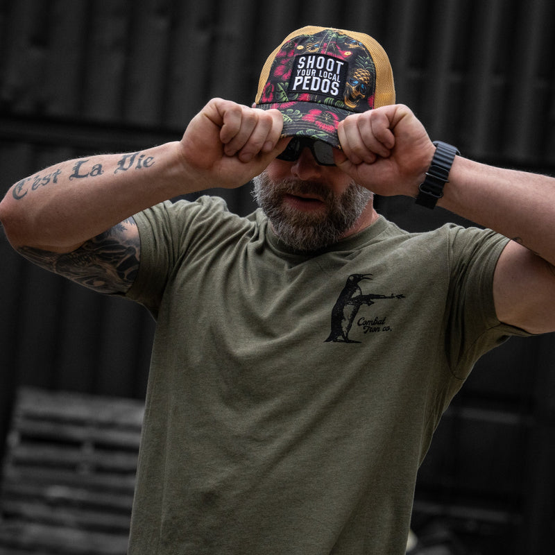Load image into Gallery viewer, Shoot Your Local Pedos Patch Tactical Ripstop Mesh Snapback Hat
