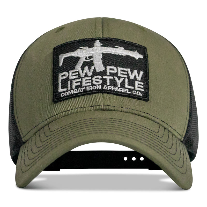 Load image into Gallery viewer, Pew Pew Lifestyle Patch Mid-Profile Snapback Hat
