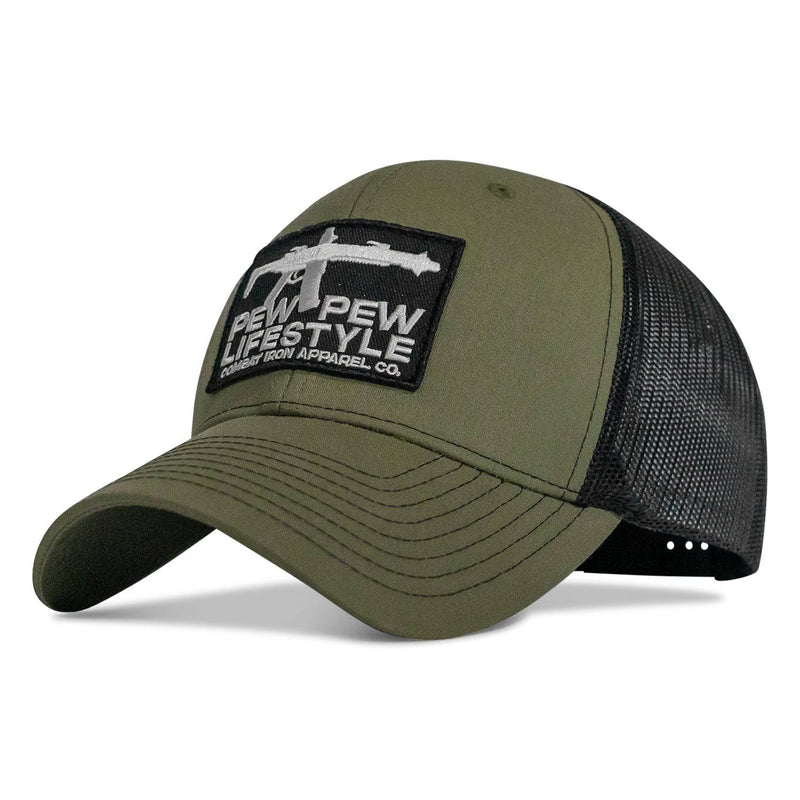 Load image into Gallery viewer, Pew Pew Lifestyle Patch Mid-Profile Snapback Hat
