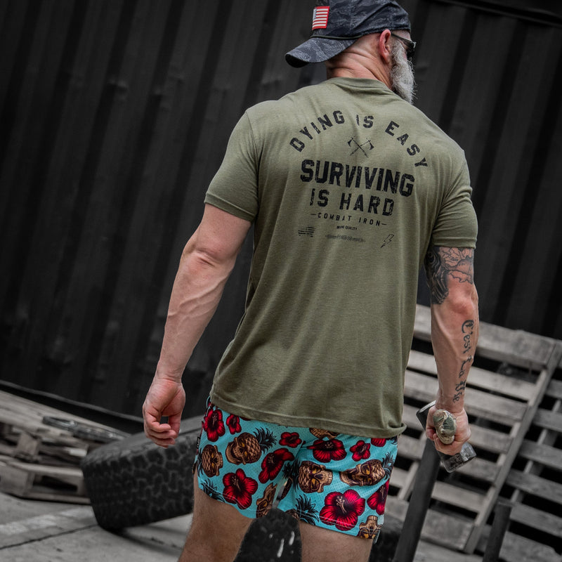 Load image into Gallery viewer, Dying is Easy. Surviving Is Hard Men's T-Shirt

