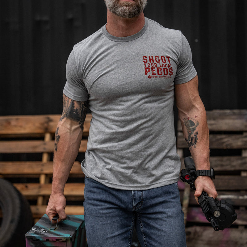 Load image into Gallery viewer, Shoot Your Local Pedos Men&#39;s T-Shirt
