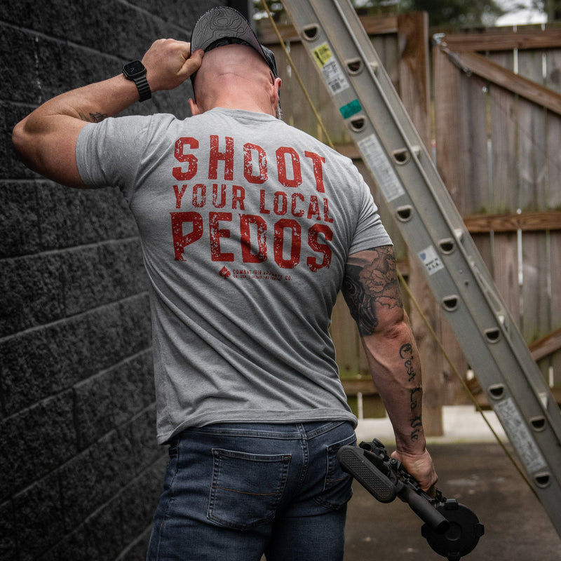Load image into Gallery viewer, Shoot Your Local Pedos Men's T-Shirt
