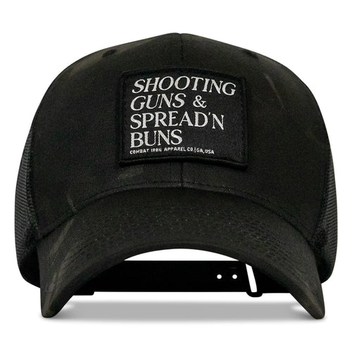 Shooting Guns & Spread'n Buns Patch Snapback Hat