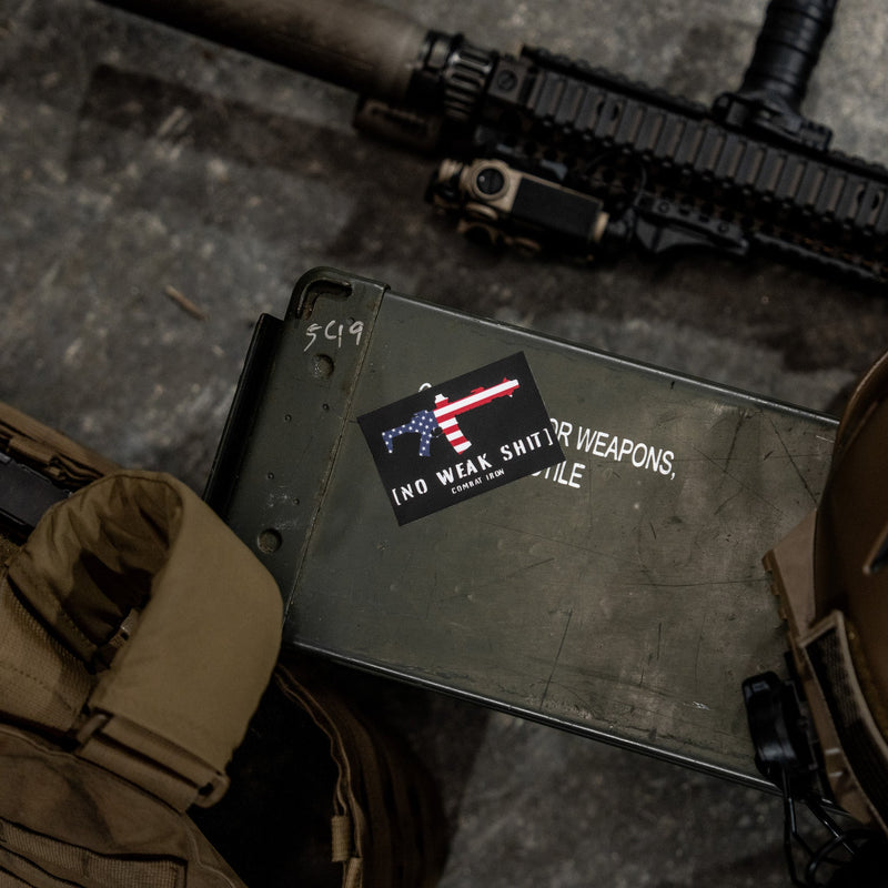Load image into Gallery viewer, No Weak Shit USA Decal
