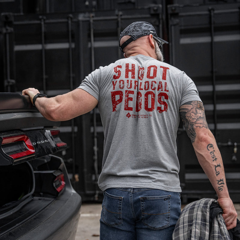 Load image into Gallery viewer, Shoot Your Local Pedos Men's T-Shirt
