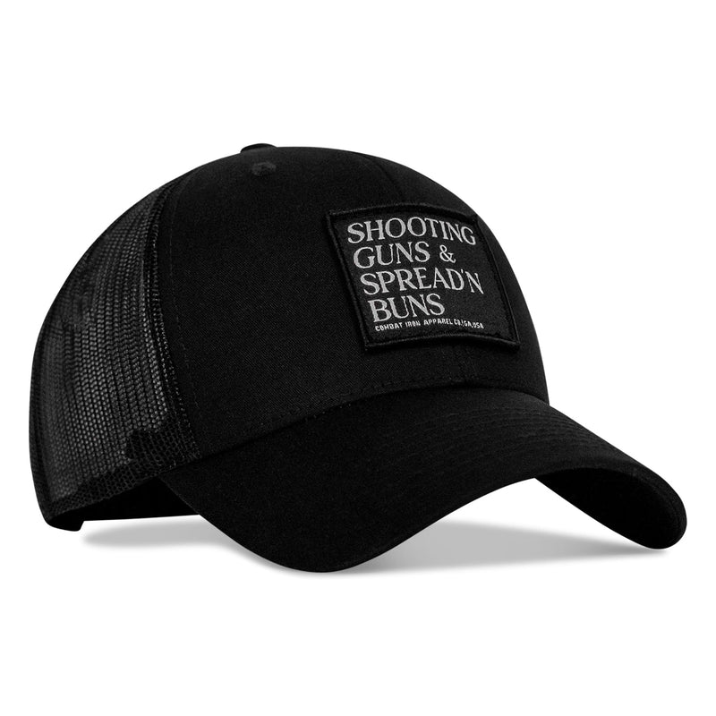 Load image into Gallery viewer, Shooting Guns &amp; Spread&#39;n Buns Patch Snapback Hat

