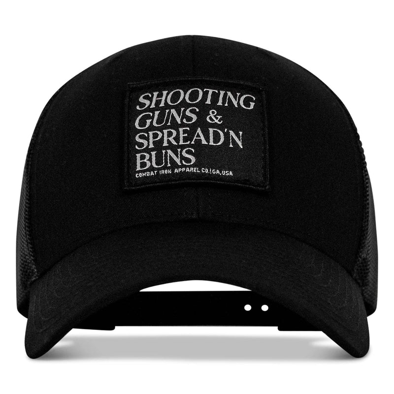 Load image into Gallery viewer, Shooting Guns &amp; Spread&#39;n Buns Patch Snapback Hat
