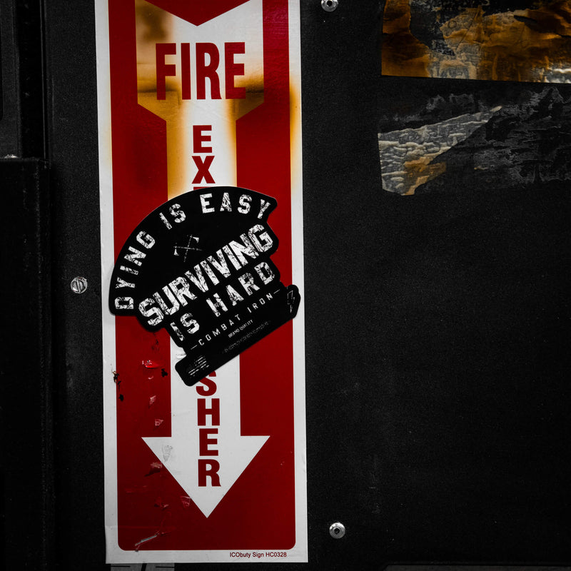 Load image into Gallery viewer, Dying Is Easy. Surviving Is Hard. Decal
