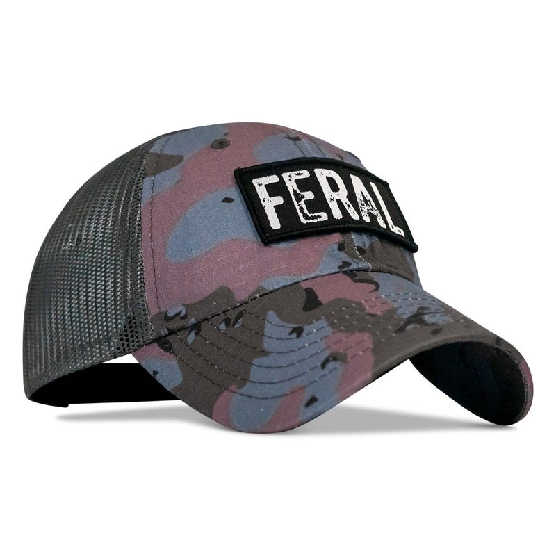 Load image into Gallery viewer, Feral Patch RipStop Mesh Snapback Hat
