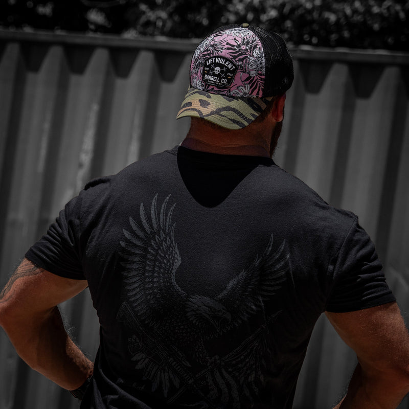 Load image into Gallery viewer, Lift Violent Barbell Co Patch Original Ripstop Snapback Hat
