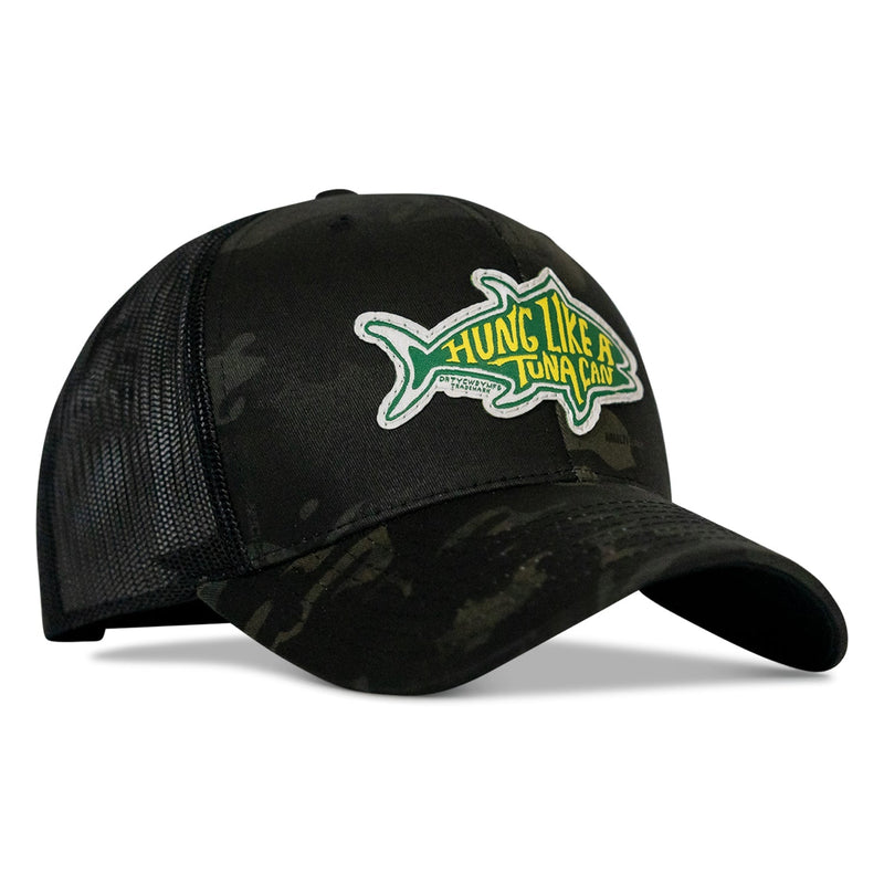 Load image into Gallery viewer, Hung Like A Tuna Can Snapback Hat
