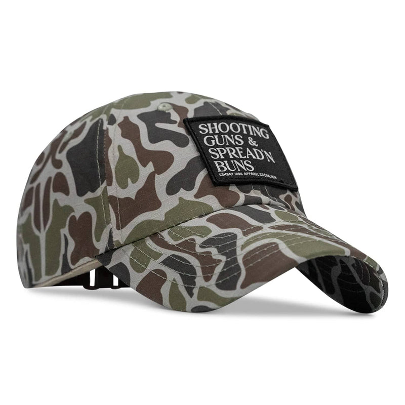 Load image into Gallery viewer, Shooting Guns &amp; Spread&#39;n Buns Patch RipStop Low Pro Hat
