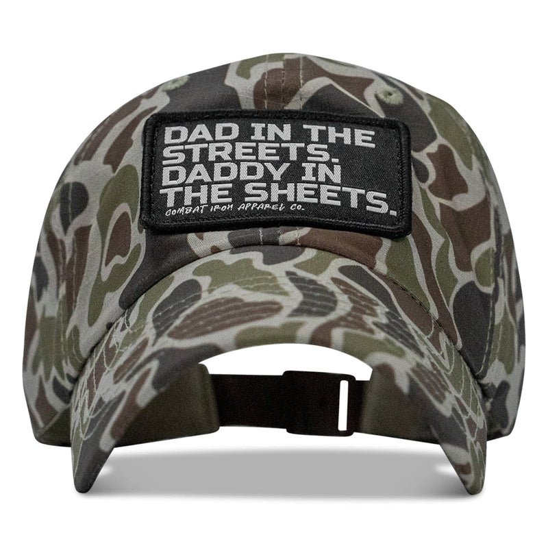 Load image into Gallery viewer, Dad in the Streets. Daddy in the Sheets. Patch RipStop Low Pro Hat
