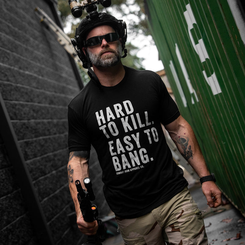 Load image into Gallery viewer, Hard to Kill. Easy to Bang. Men's T-Shirt
