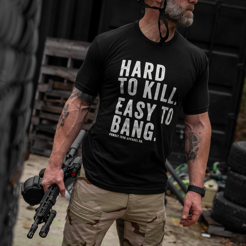 Load image into Gallery viewer, Hard to Kill. Easy to Bang. Men's T-Shirt
