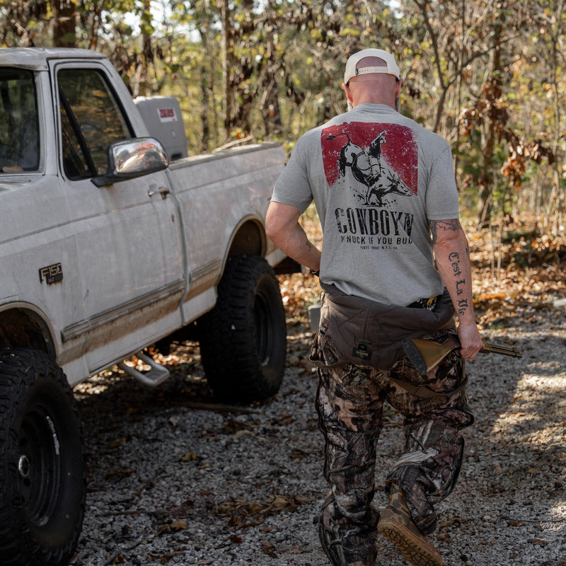 Load image into Gallery viewer, Cowboy&#39;n | Knuck If You Buck Men&#39;s T-Shirt
