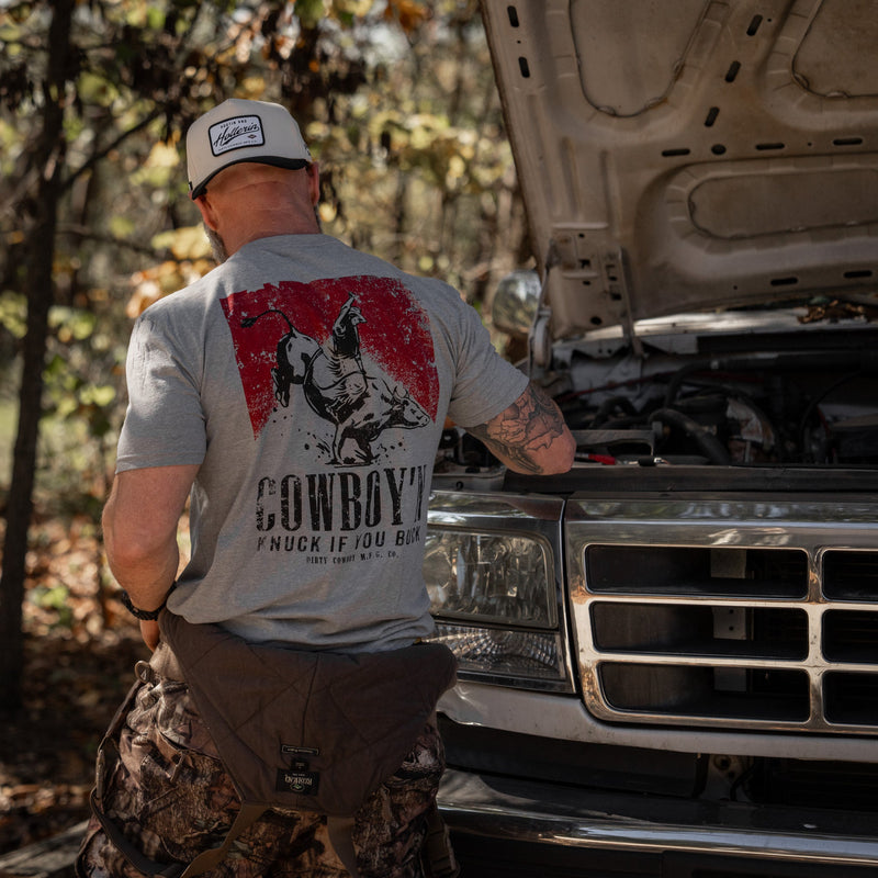 Load image into Gallery viewer, Cowboy&#39;n | Knuck If You Buck Men&#39;s T-Shirt
