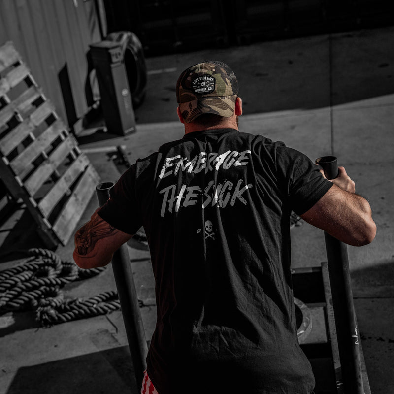 Load image into Gallery viewer, Lift Violent Barbell Co Patch. Tactical Ripstop Mesh Snapback Hat
