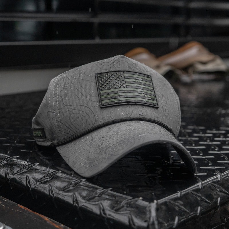 Load image into Gallery viewer, American Flag PVC Patch Waterproof Weekender Snapback
