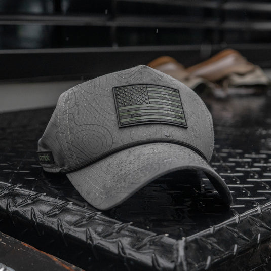 American Flag PVC Patch Waterproof Weekender Snapback