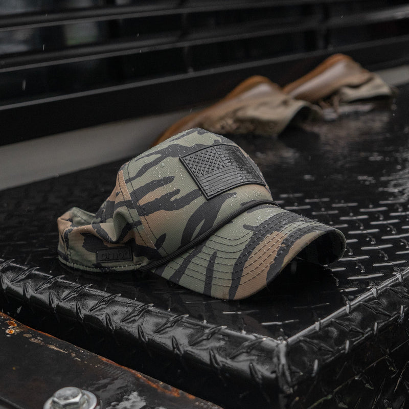 Load image into Gallery viewer, American Flag PVC Patch Waterproof Weekender Snapback
