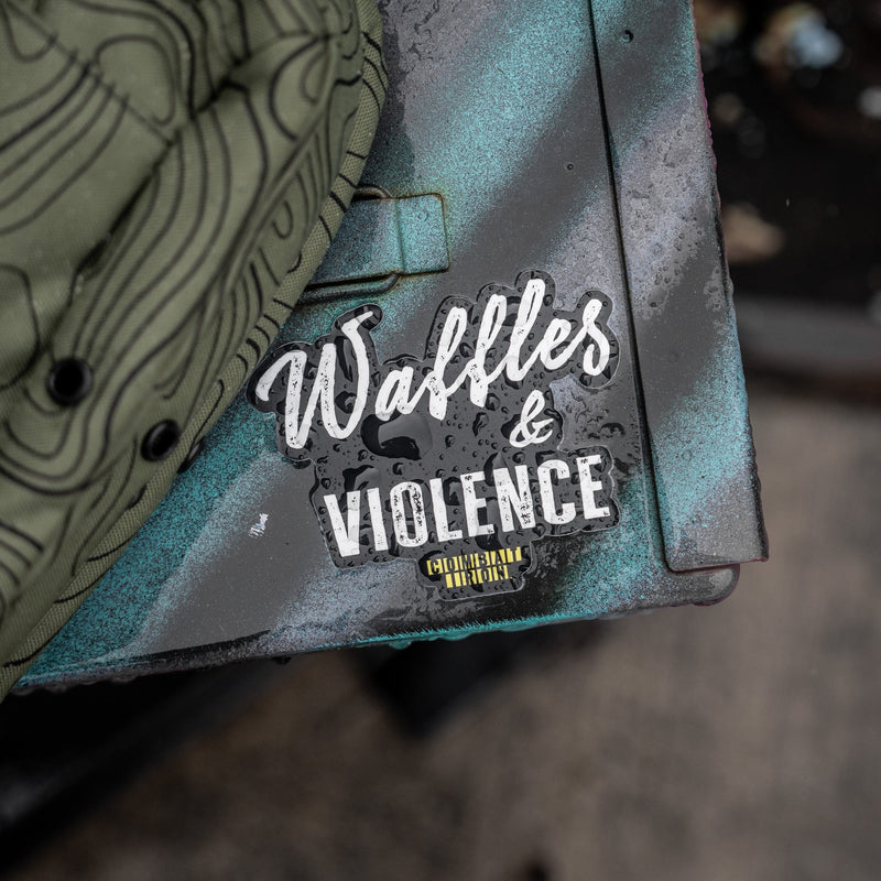 Load image into Gallery viewer, Waffles &amp; Violence Decal
