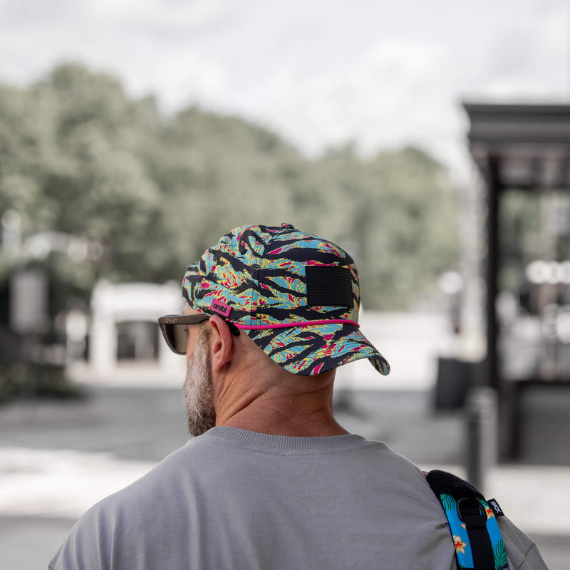 Load image into Gallery viewer, American Flag Patch Weekender Performance Snapback Hat
