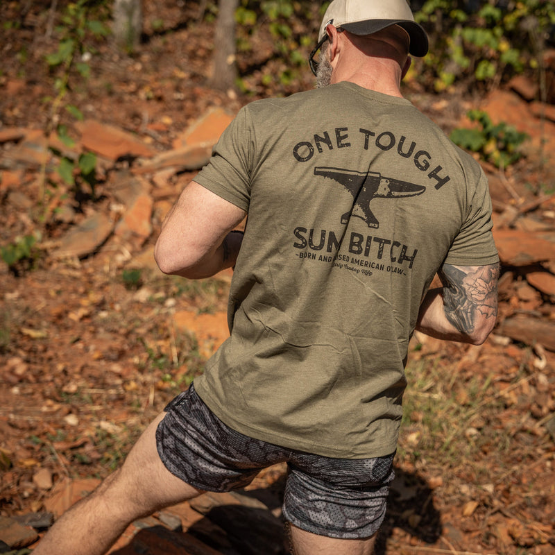 Load image into Gallery viewer, One Tough Sum Born and Raised American Outlaw Men&#39;s T-Shirt
