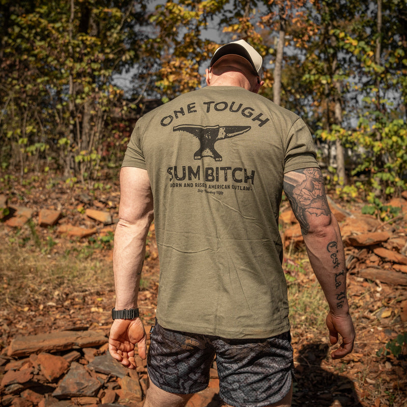 Load image into Gallery viewer, One Tough Sum Born and Raised American Outlaw Men&#39;s T-Shirt
