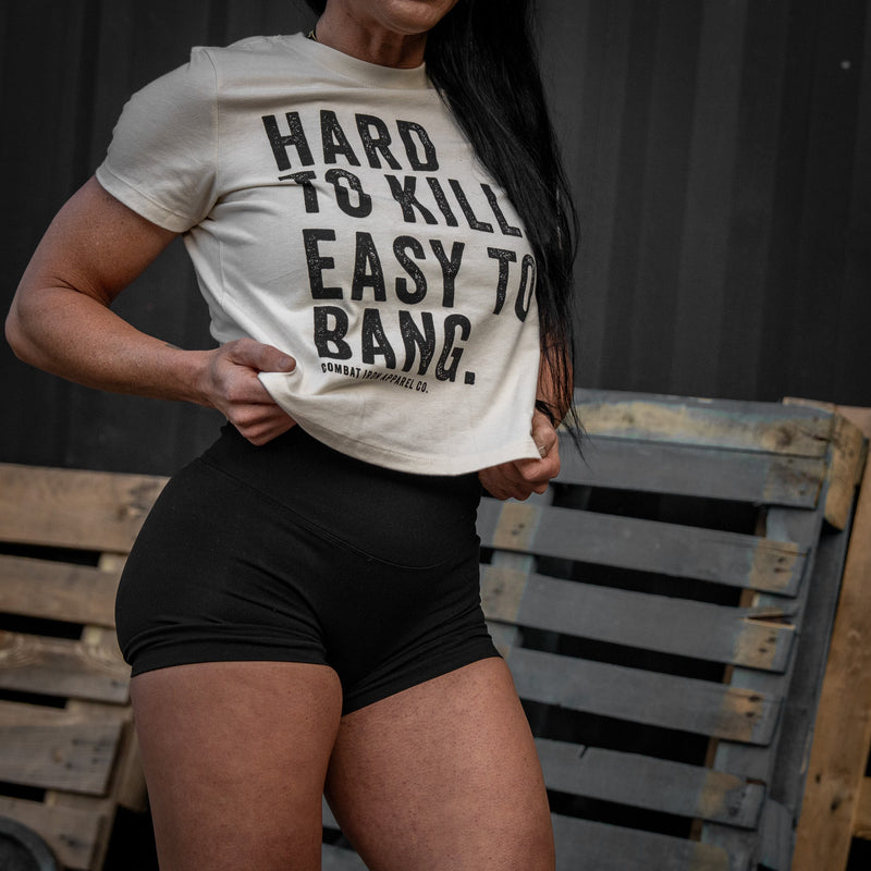 Load image into Gallery viewer, Hard To Kill. Easy To Bang. Women's Flowy T-Shirt
