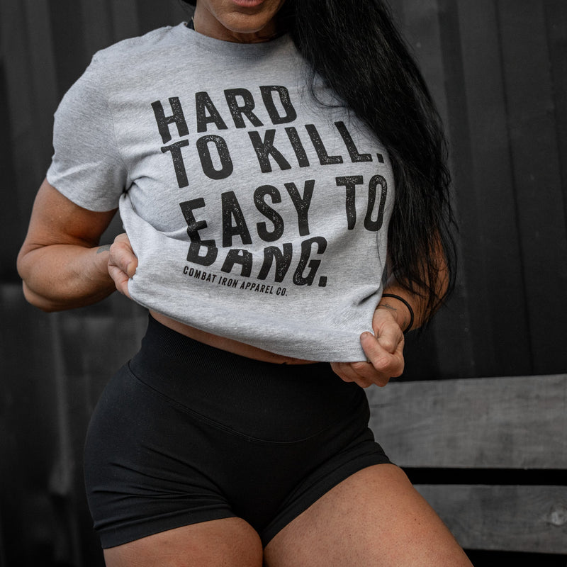 Load image into Gallery viewer, Hard To Kill. Easy To Bang. Women's Flowy T-Shirt
