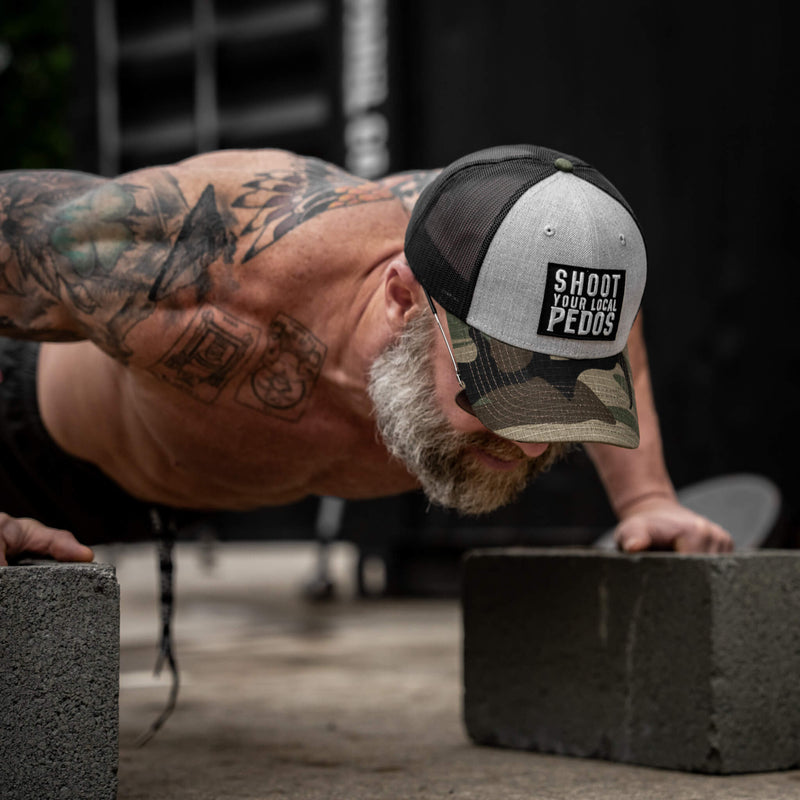 Load image into Gallery viewer, Shoot Your Local Pedos Patch Snapback
