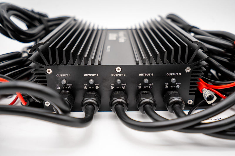 Load image into Gallery viewer, 5 Bank Lithium/Lead/AGM Marine Waterproof Battery Charger
