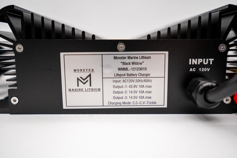 Load image into Gallery viewer, Triple Bank 12v, 12v &amp; 36v marine waterproof Lead/AGM/Lithium charger
