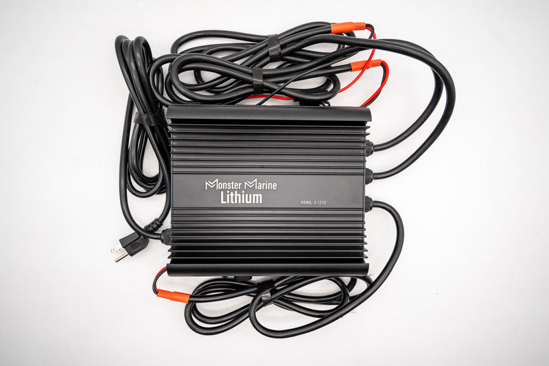 Load image into Gallery viewer, 3 Bank Lithium/AGM/Lead Marine Waterproof Battery Charger
