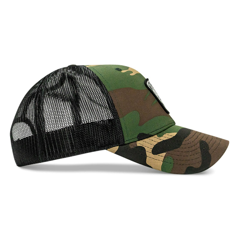 Load image into Gallery viewer, Nobody Is Coming To Save You Skull Patch Snapback Hat
