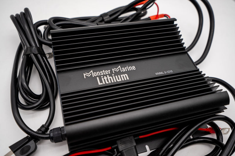 Load image into Gallery viewer, 3 Bank Lithium/AGM/Lead Marine Waterproof Battery Charger
