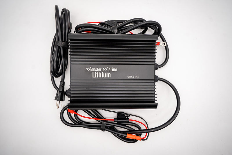 Load image into Gallery viewer, 2 Bank Lithium/AGM/Lead Marine Waterproof Battery Charger

